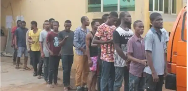 16 Undergraduate Black Axe Members Charged To Court For Cultism In Imo (Photo)